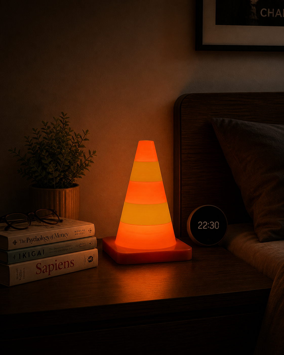 SAFETY CONE DESK LAMP